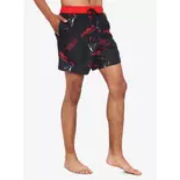 Hot Topic A Nightmare On Elm Street Glove Swim Trunks Freddy Krueger Medium G202 - Picture 2 of 10